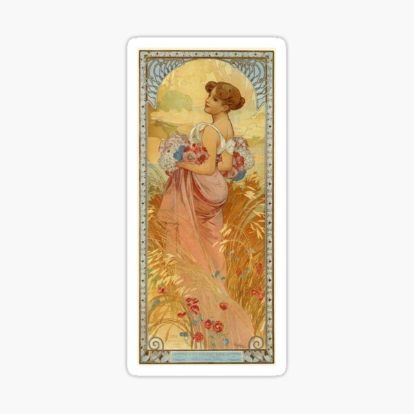 Artikel-Vorschau von Sommer von Mucha, designt und verkauft von ArtHistoryLover.