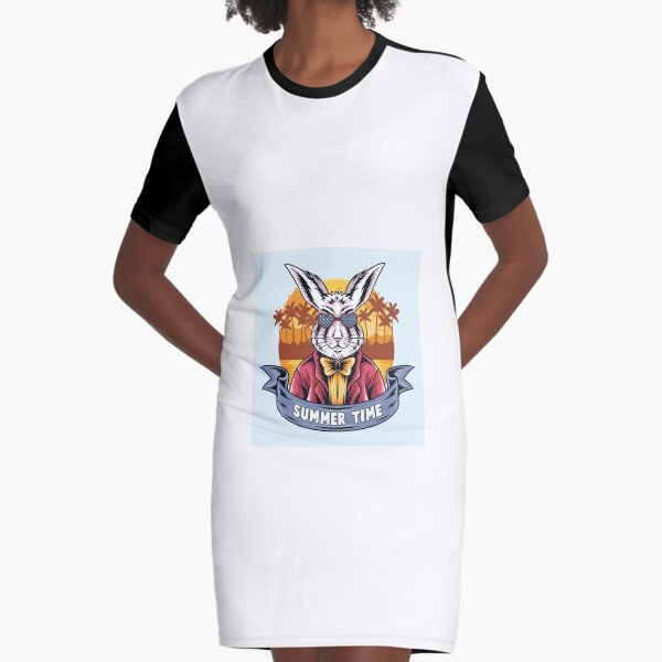 Rabbits   Graphic T-Shirt Dress