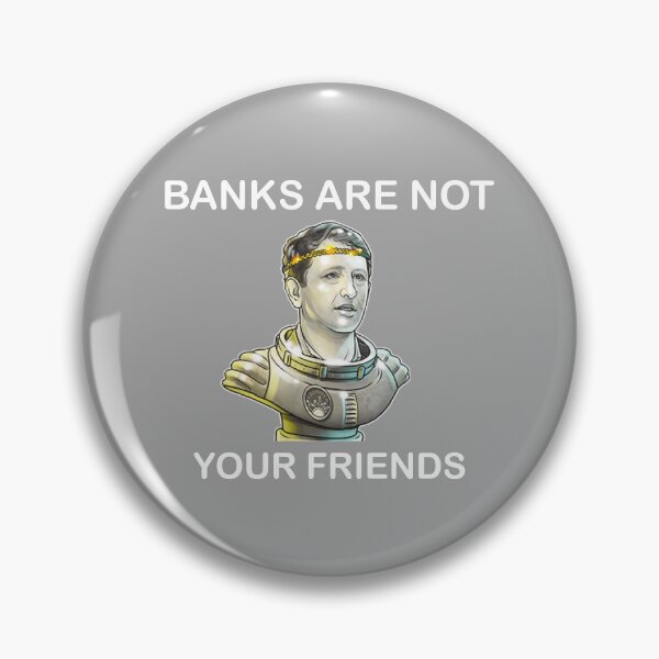 Item preview, Alex Mashinsky Celsius Network CEO - Banks Are Not Your Friends! Active T-Shirt designed and sold by BridgeofArt.