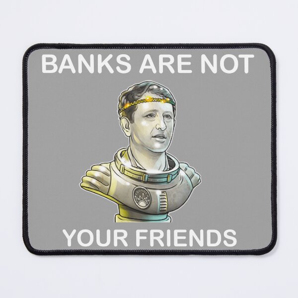 Item preview, Alex Mashinsky Celsius Network CEO - Banks Are Not Your Friends! Active T-Shirt designed and sold by BridgeofArt.