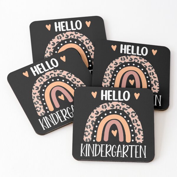 Item preview, Hello Kindergarten Retro Rainbow for Teachers Girls  designed and sold by DaiShop.