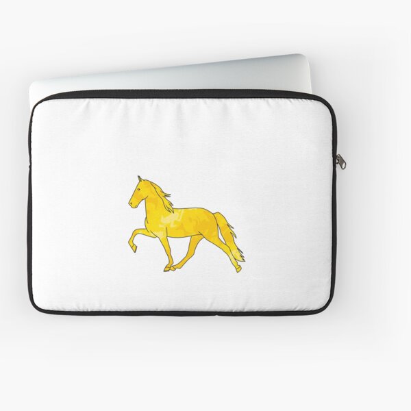 Aperçu de l'œuvre Cheval qui marche tourbillonnant Jaune créée et vendue par theaadesigns.