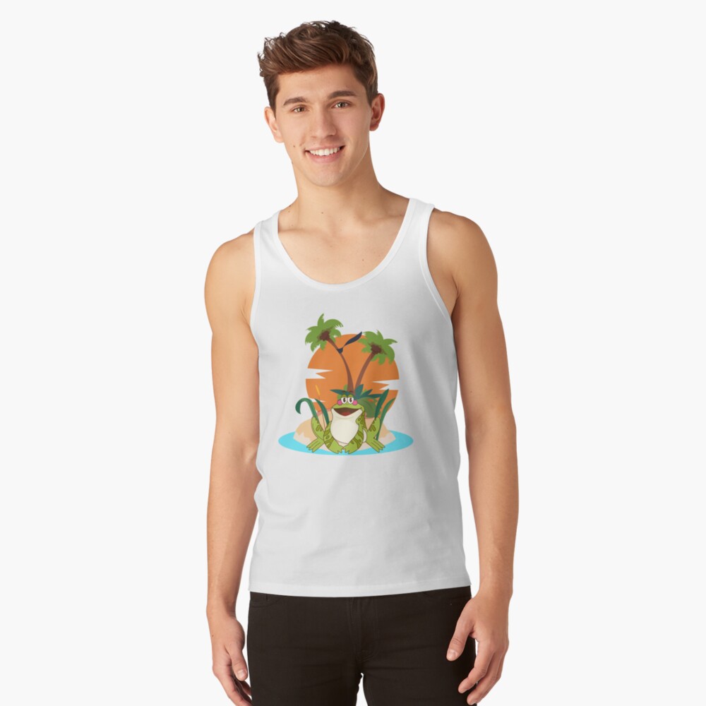 Discover Frog At The Beach Tank Top