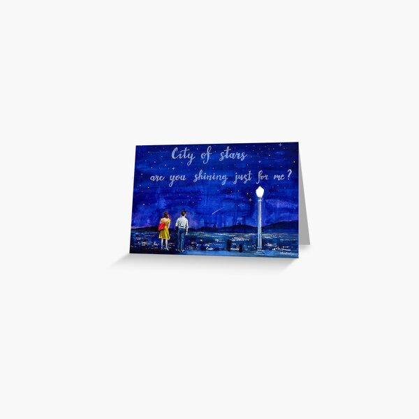 Nuit étoilée Lalaland Carte de vœux