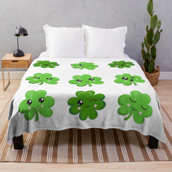 Item preview, St. Patrick's Day Kawaii Shamrocks. designed and sold by MonkeyBizness.
