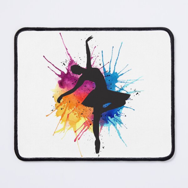 Item preview, Ballerina with paint splash designed and sold by MerWishes.