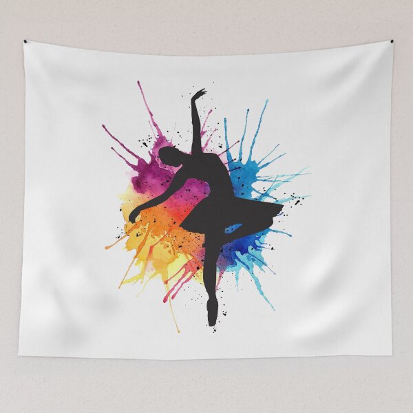 Item preview, Ballerina with paint splash designed and sold by MerWishes.