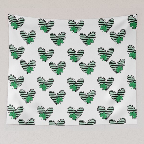 Item preview, St. Patrick's Day Shamrock Heart Set. designed and sold by MonkeyBizness.