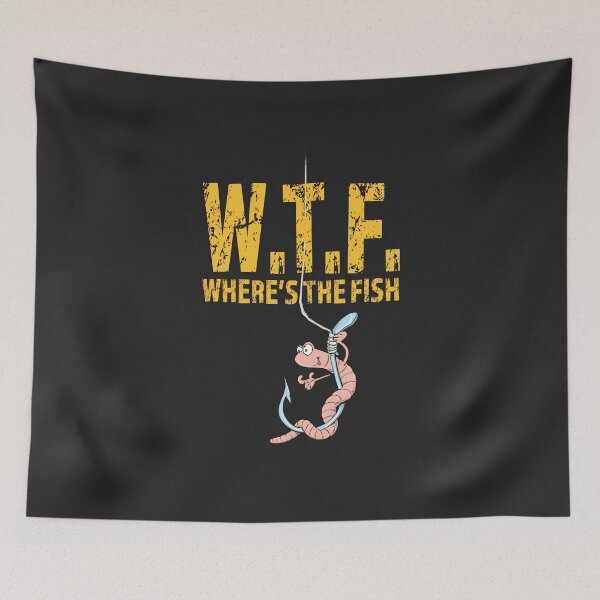 Item preview, WTF WHERE'S THE FISH? designed and sold by david parry.