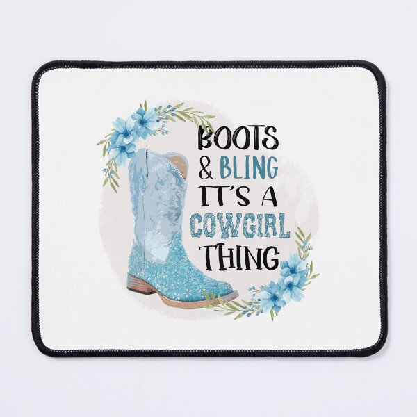 Item preview, Boots and Bling It's a Cowgirl Thing - Cute Tee Design Gift Idea for Cow Girls, Country Girls and Western Girls designed and sold by Prince - Bestseller ★★★★★.