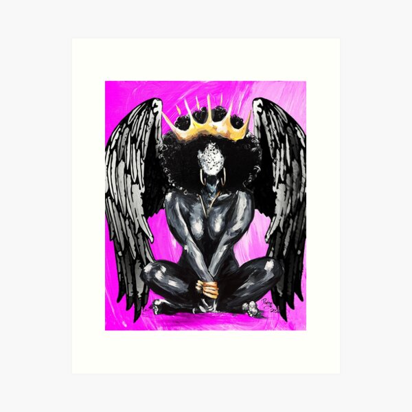 Naturally Queen XIX ANGEL PINK Art Print