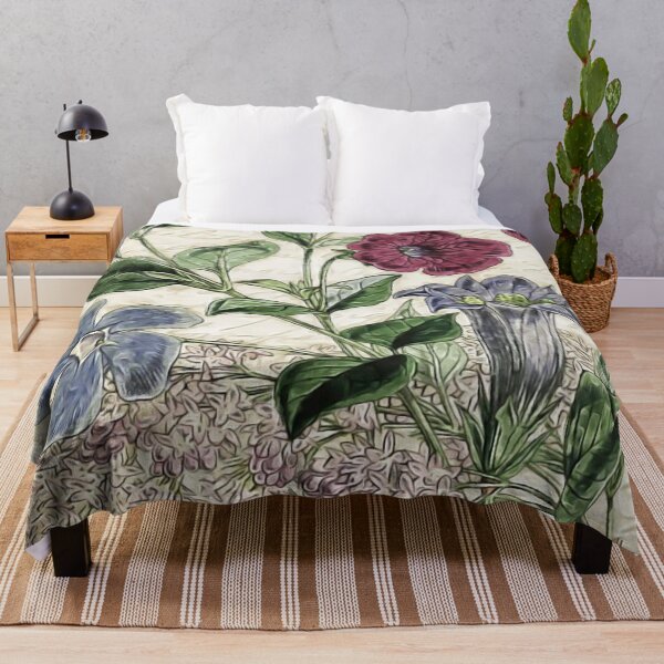 Item preview, Vintage Floral Plant designed and sold by HappyLifeCreate.