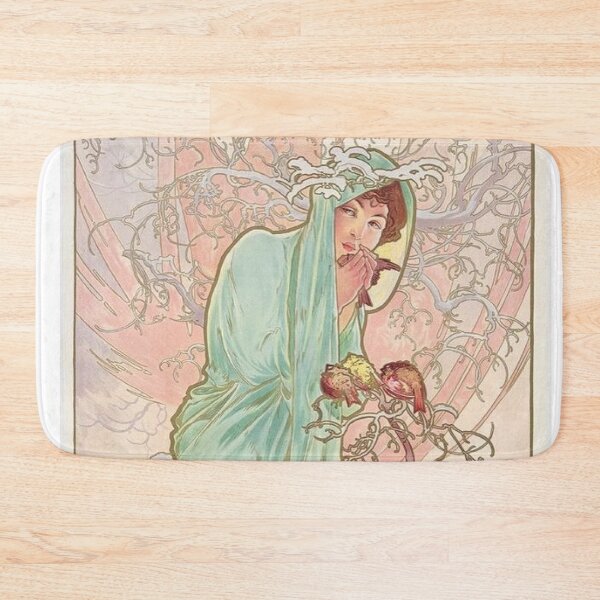 Item preview, Winter by Alphonse Mucha  designed and sold by ArtHistoryLover.