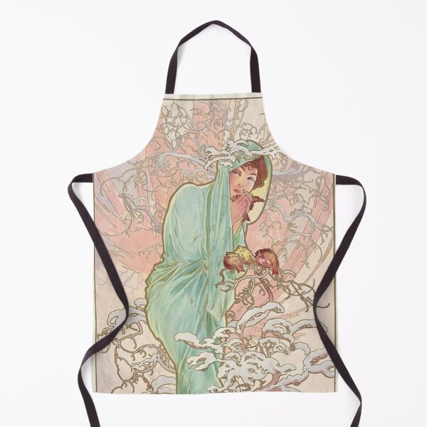 Item preview, Winter by Alphonse Mucha designed and sold by ArtHistoryLover.