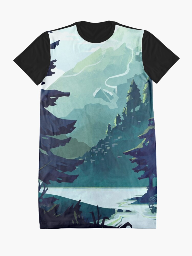 Alternate view of Canadian Mountain Graphic T-Shirt Dress