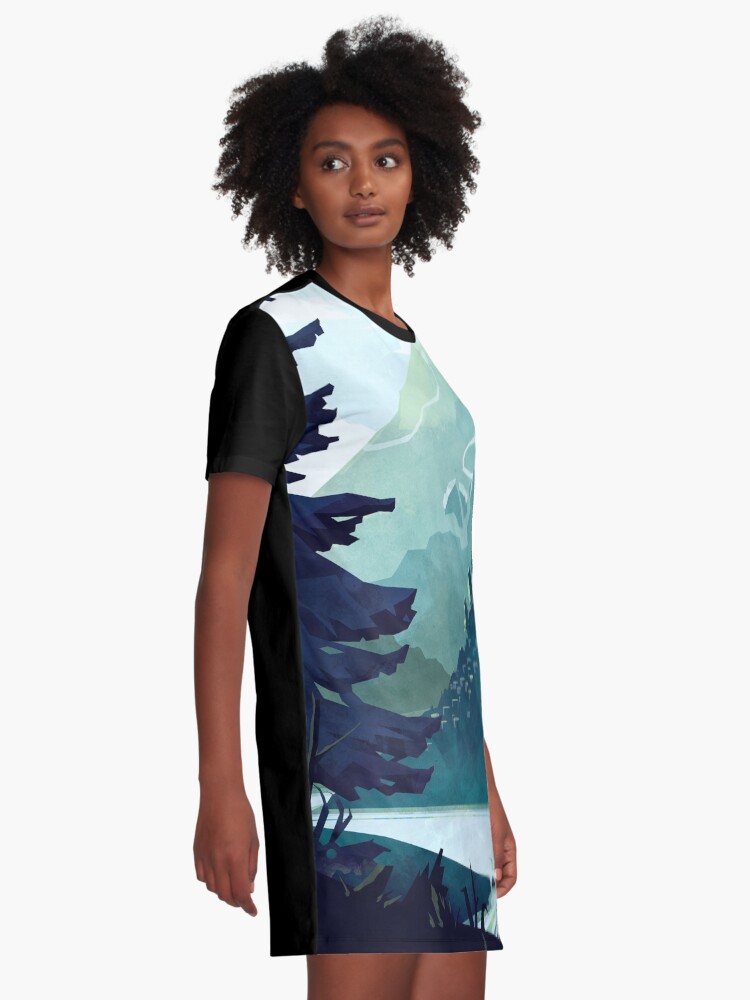 Alternate view of Canadian Mountain Graphic T-Shirt Dress