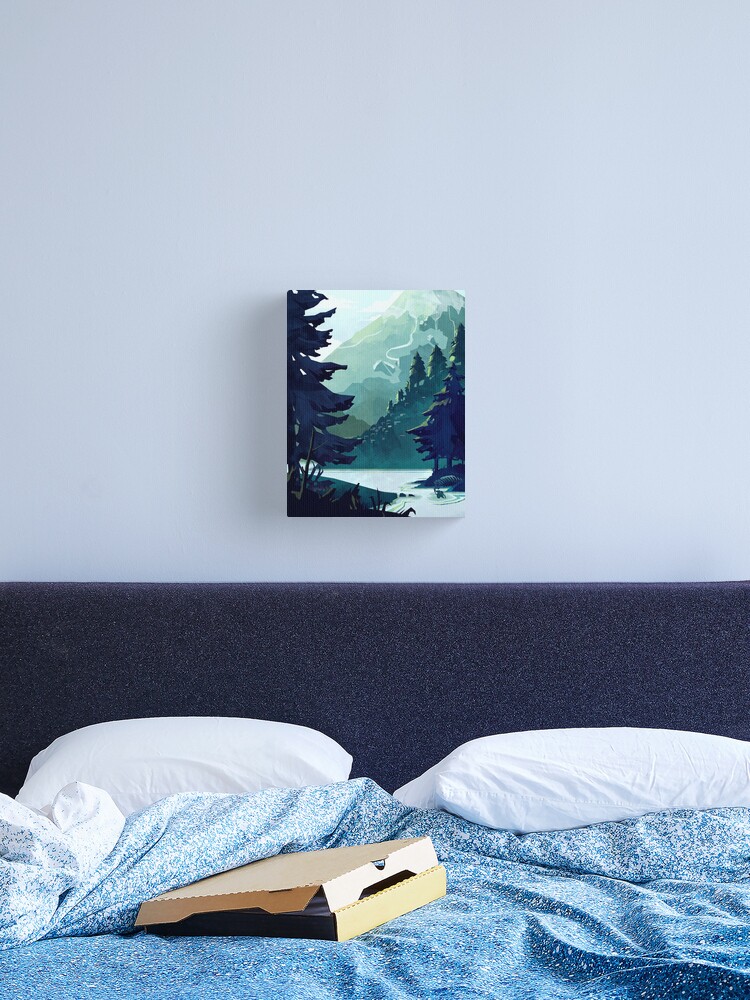 Thumbnail 2 of 3, Canvas Print, Canadian Mountain designed and sold by MicaelaDawn.