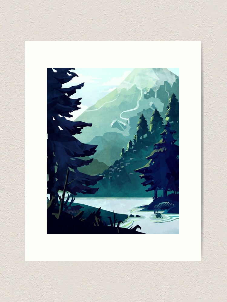Imagen 2 de 3, Lámina artística con la obra bosques, diseñada y vendida por MicaelaDawn.