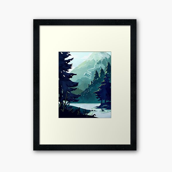 Canadian Mountain Framed Art Print