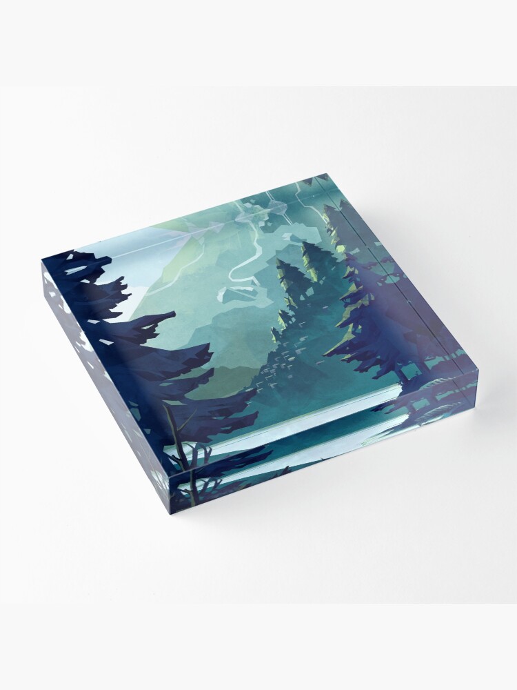 Alternate view of Canadian Mountain Acrylic Block