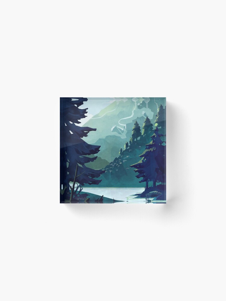 Alternate view of Canadian Mountain Acrylic Block