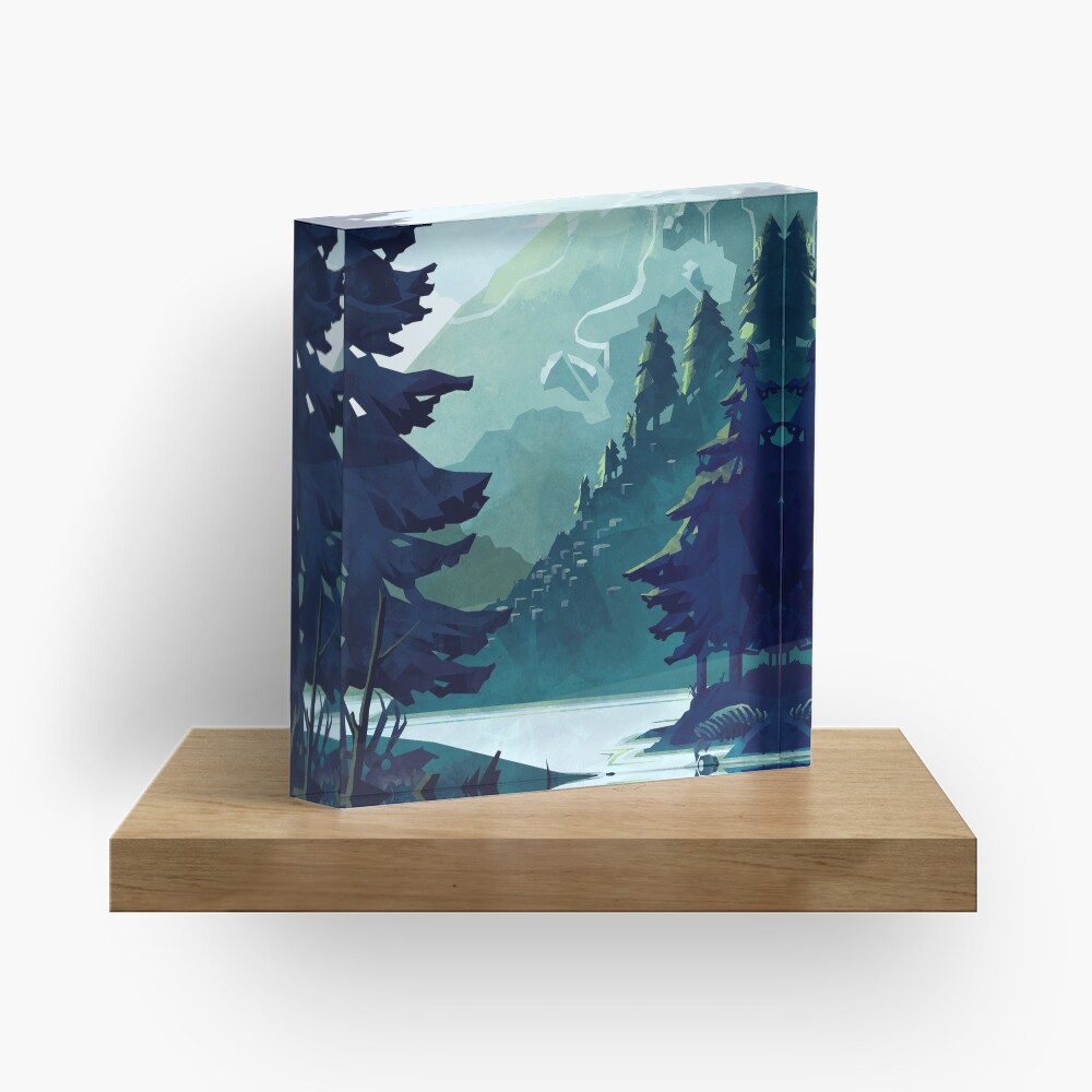 Canadian Mountain Acrylic Block