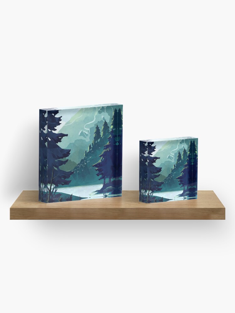 Alternate view of Canadian Mountain Acrylic Block