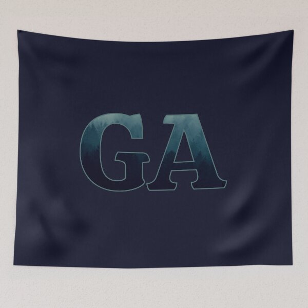 Item preview, GA Georgia Misty Mountains designed and sold by dmbdana.