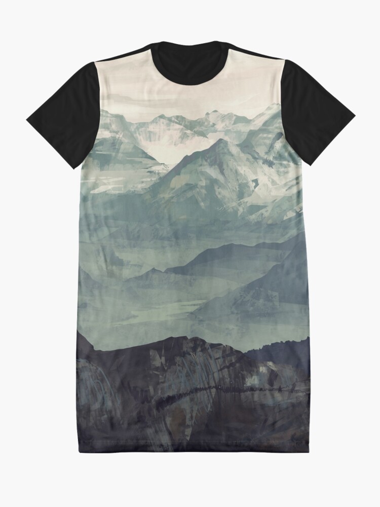 Alternate view of Mountain Fog Graphic T-Shirt Dress