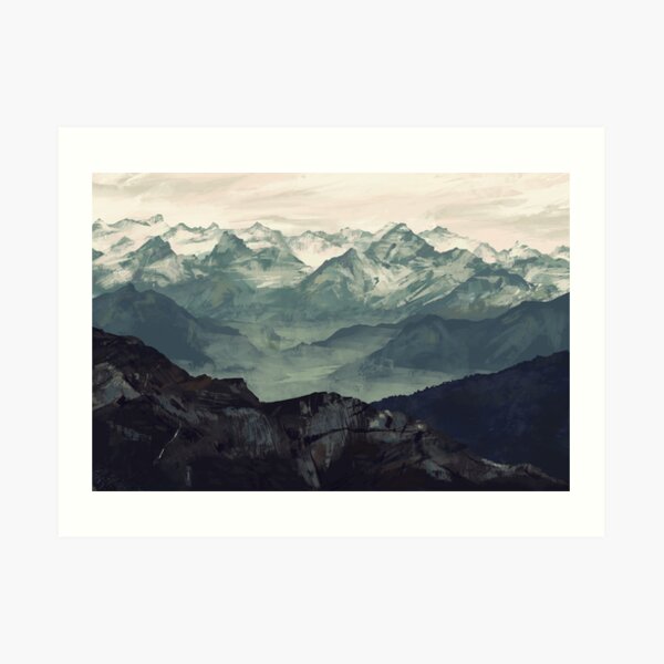 Mountain Fog Art Print