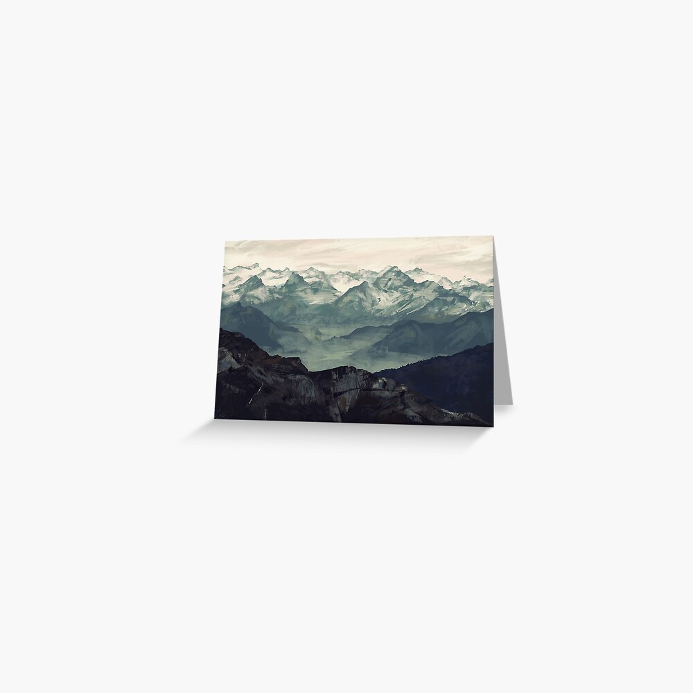 Mountain Fog Greeting Card