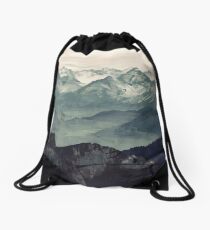 Mountain Fog Drawstring Bag