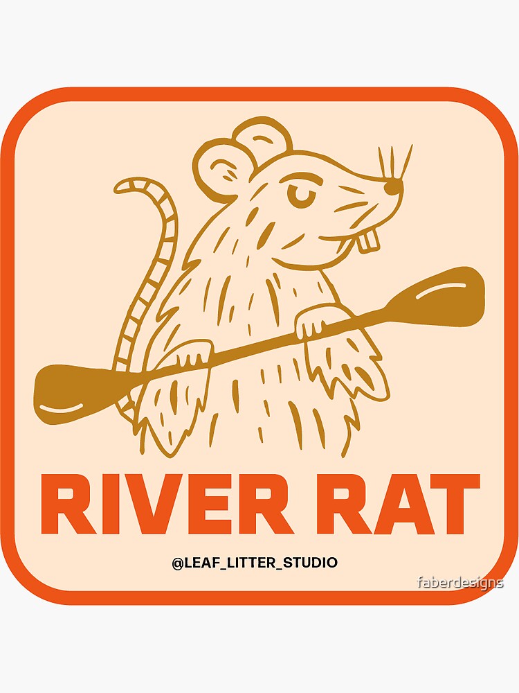 “River Rat” Sticker for Sale by faberdesigns | Redbubble