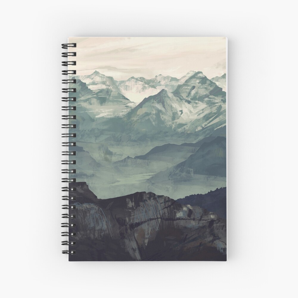 Mountain Fog Spiral Notebook