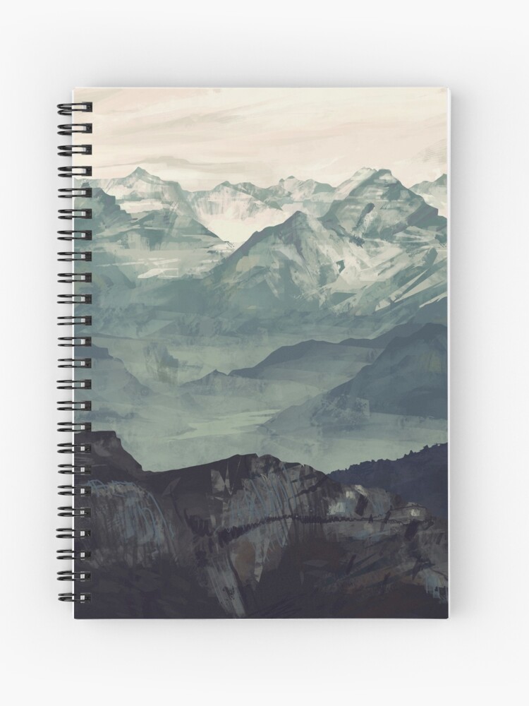 Thumbnail 1 of 3, Spiral Notebook, Mountain Fog designed and sold by MicaelaDawn.