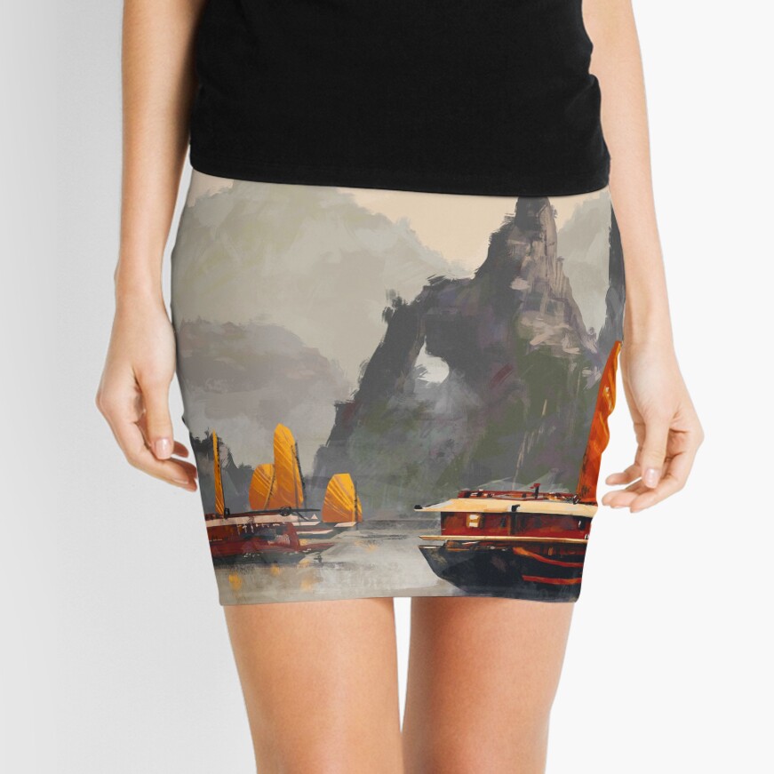 Ha Long Bay Mini Skirt