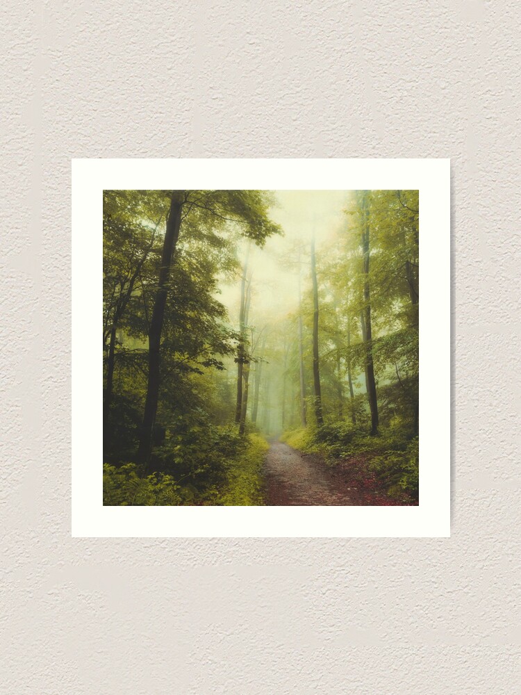 Thumbnail 2 of 3, Art Print, Long Forest Walk designed and sold by DyrkWyst.