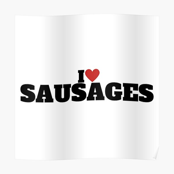 Minimalist Racing Sausage Chorizo Square Poster Print