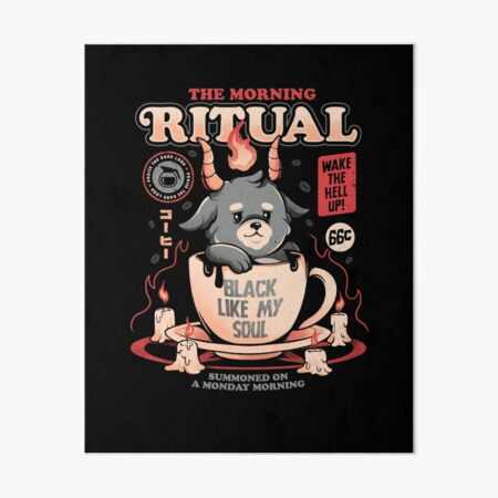 Artikel-Vorschau von Das Morgenritual - süßes Baphomet-Kaffeegeschenk, designt und verkauft von EduEly.