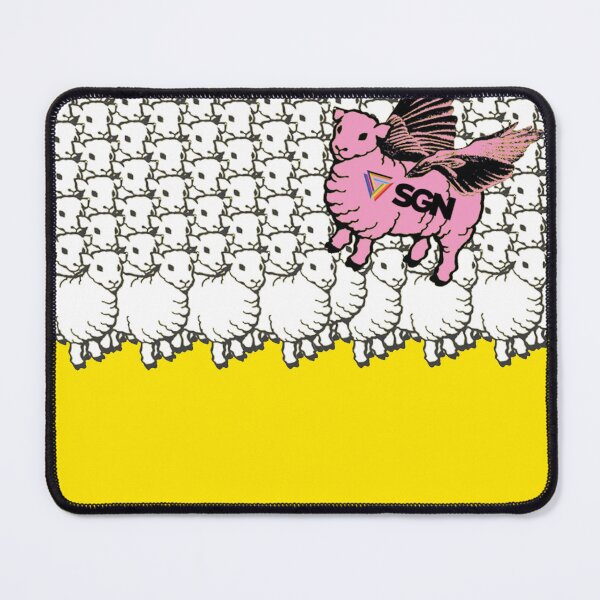 Item preview, SGN Retro - Pink Sheep designed and sold by SeattleGayNews.