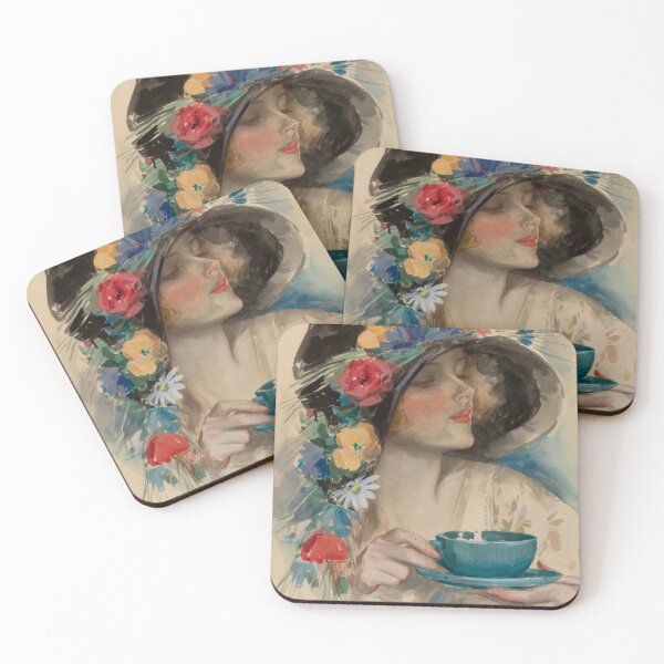 Item preview, Lady at Tea by Harrison Fisher designed and sold by IliaLobell.