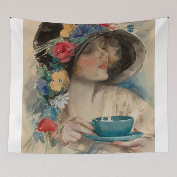 Item preview, Lady at Tea by Harrison Fisher designed and sold by IliaLobell.