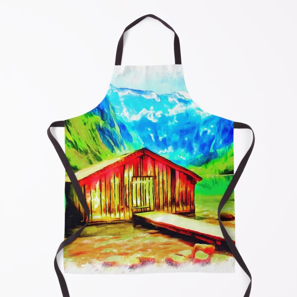 Item preview, Königssee Boathouse (Painting) designed and sold by cmphotographs.