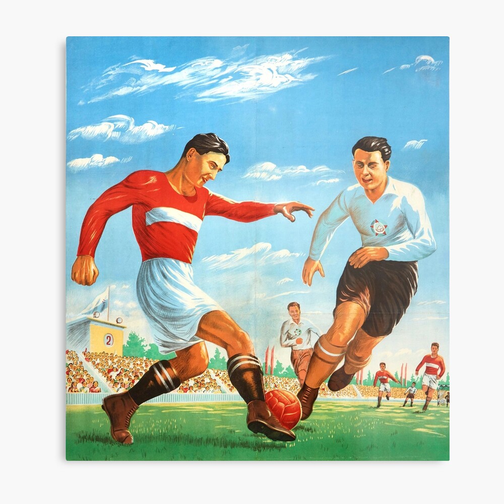 Vintage Soccer Poster for Sale by On Target Sports | Redbubble