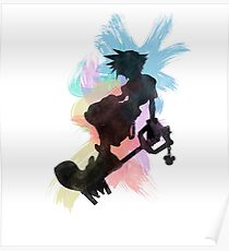 Kingdom Hearts: Watercolor Sora Poster