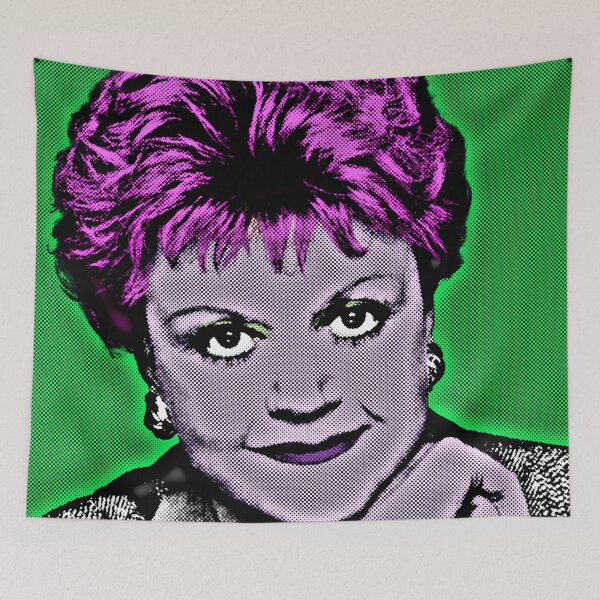 Item preview, Jessica Fletcher in Pop Art Style Lithography (Green Background) designed and sold by OnlyPopArt.
