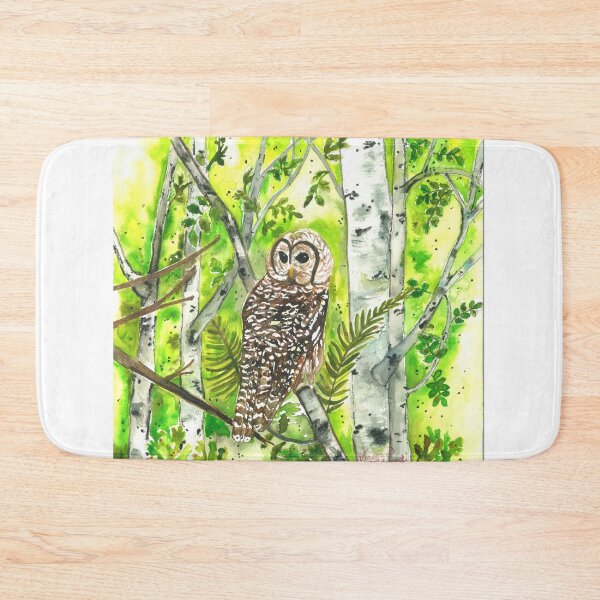 Item preview, Owl in Spring designed and sold by Victoria Motazedi.