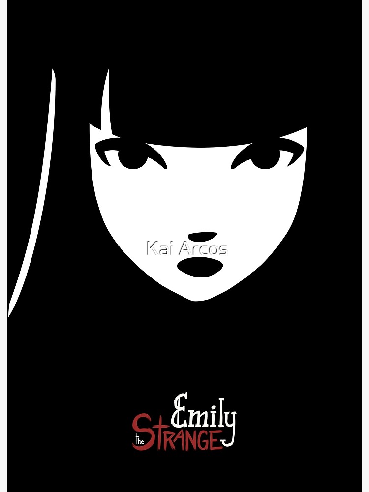 "Emily the Strange: Emily's face" Poster by queer-kelloggs | Redbubble