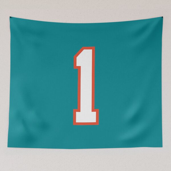 Item preview, Sports Number 1, white orange color lucky sport one designed and sold by ArtIsParty.