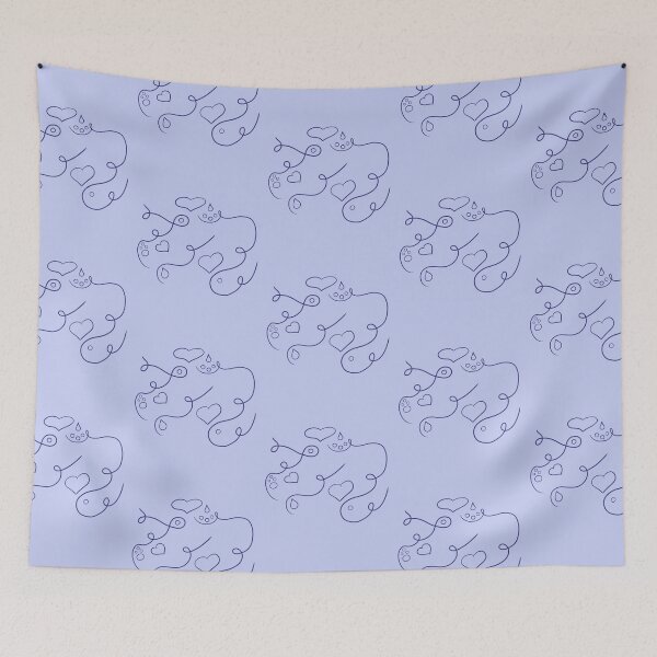 Item preview, Swirls & hearts designed and sold by Goldenskik.